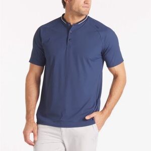NWT UNRL Harbor Blue Athletic Fit Condo Polo UPF 50+ Size Large